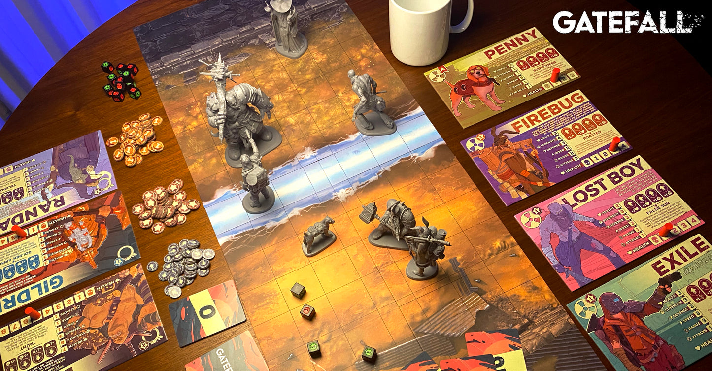Gatefall Chapter One: Fantasy vs Wasteland Miniatures Strategy Game