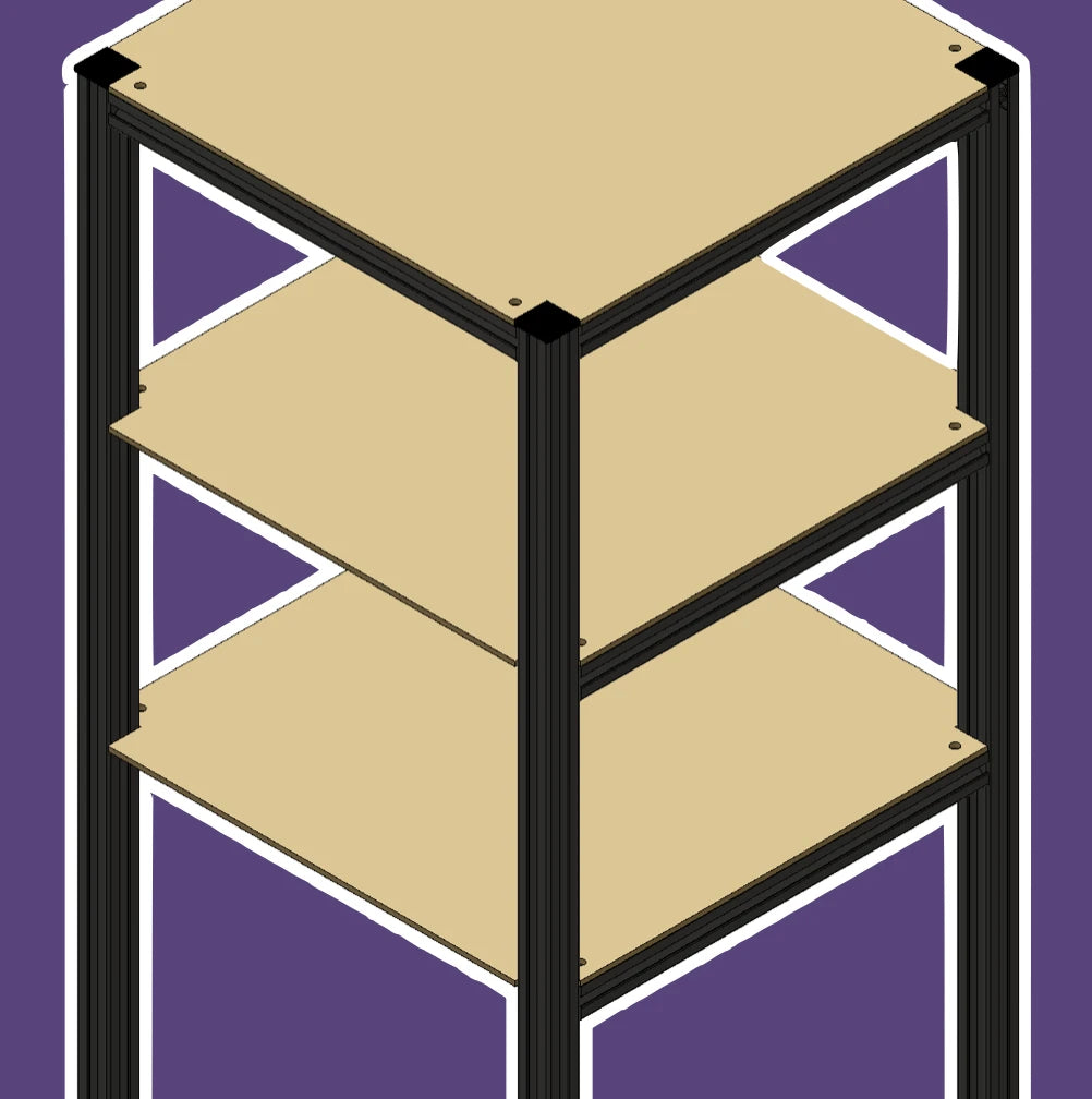 The Modular Hobby Station: Mixrack- Heavy Duty Shelf – Grim Rabbit Games