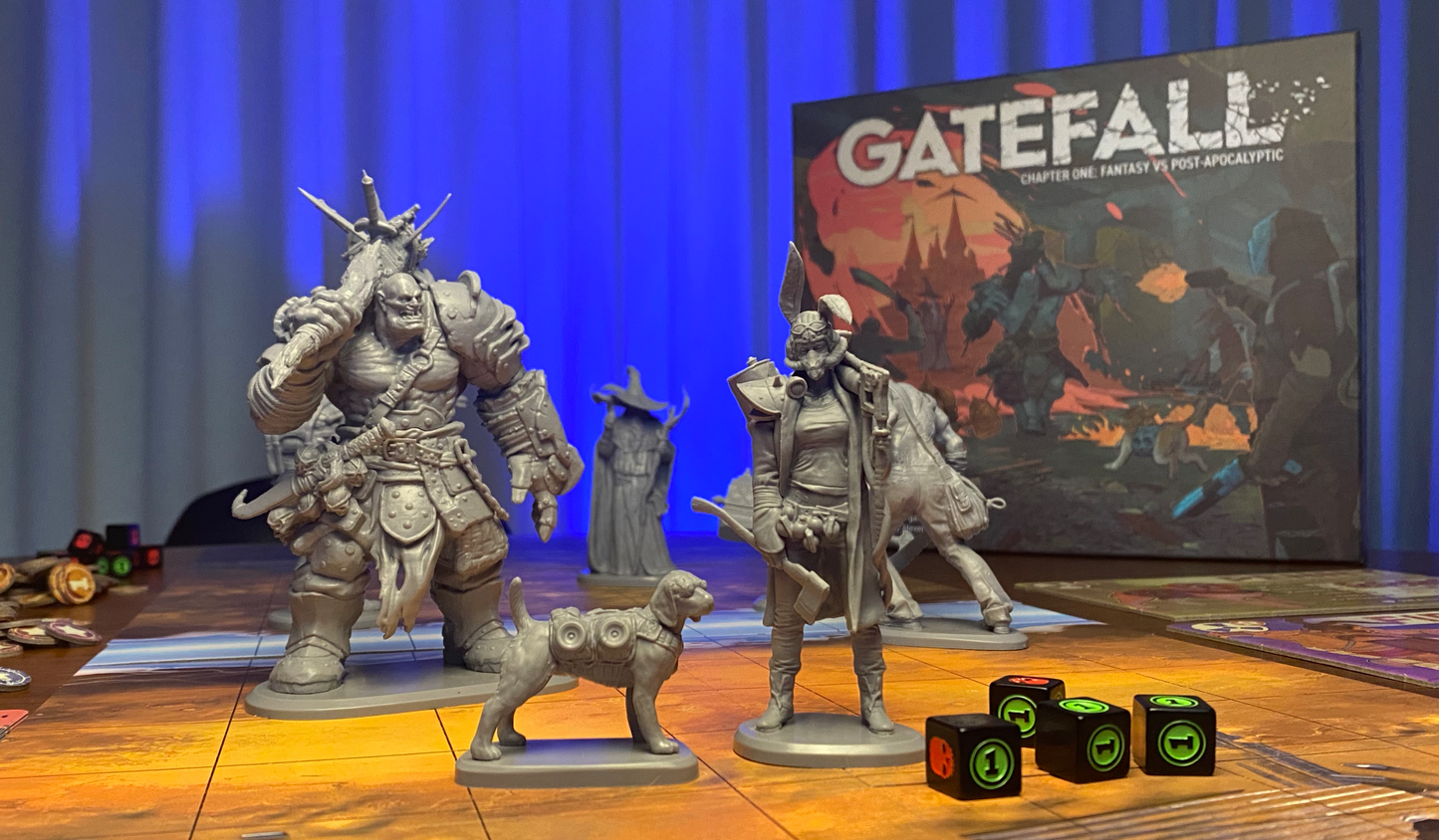 Gatefall Chapter One: Fantasy vs Wasteland Miniatures Strategy Game